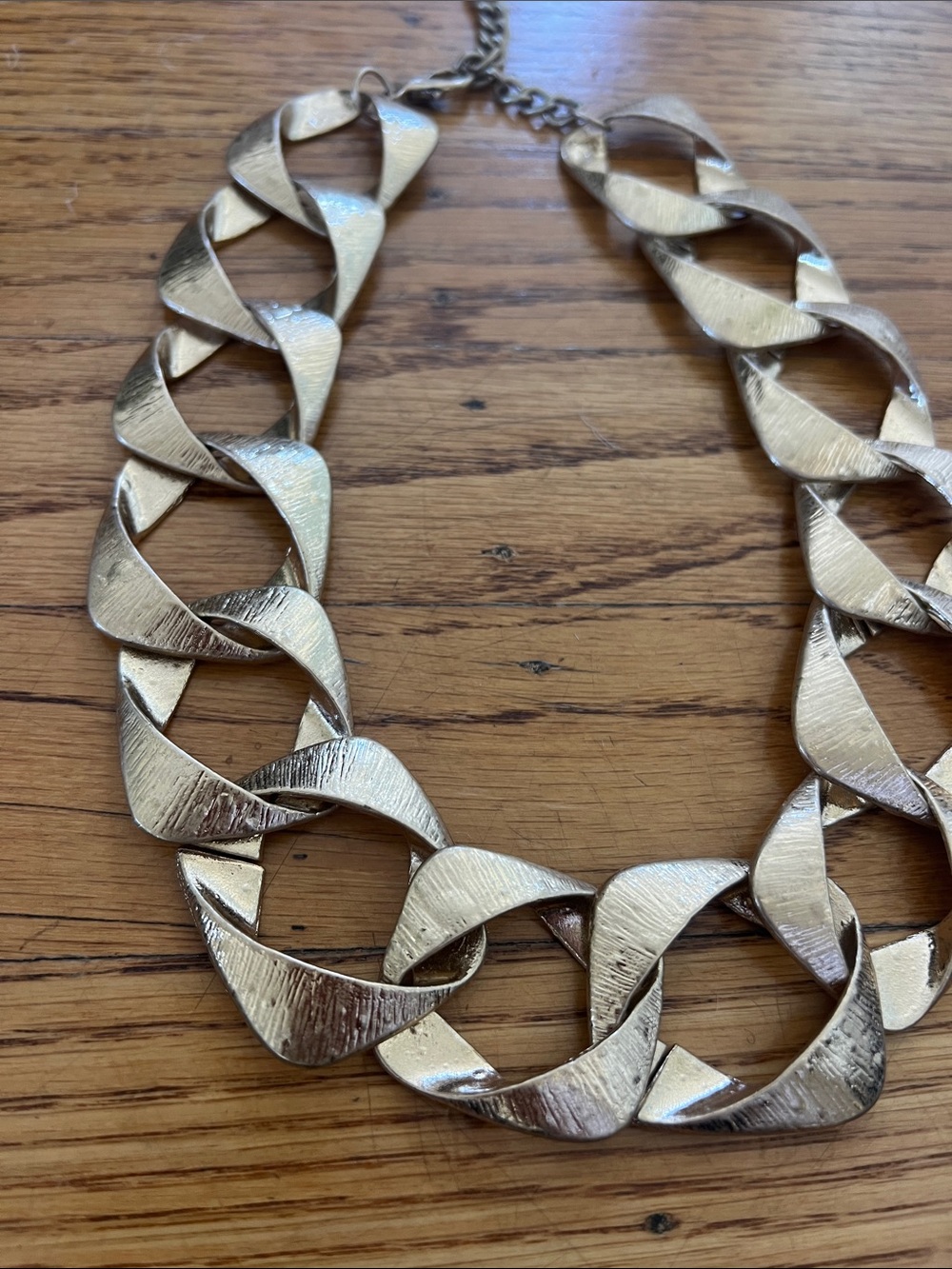Anthropologie Square Linked Necklace - Picture 6 of 9